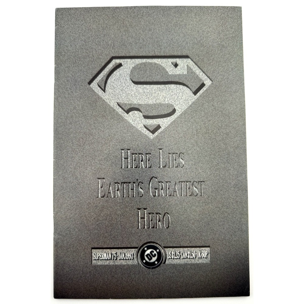 Superman‎ #75 (Jan 1993) DC Comics – Here Lies Earth's Greatest Hero Death Issue